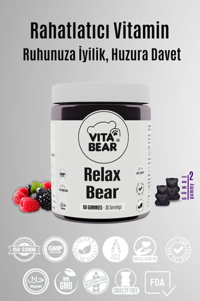 Vita Bear Relax Gummy Vitamin 60 Adet