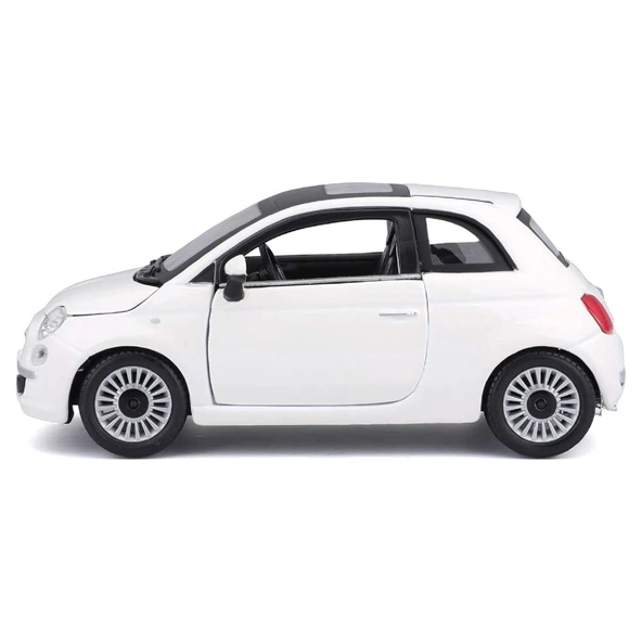 Bburago 1:24 Fiat 500 (2007) Beyaz - 5