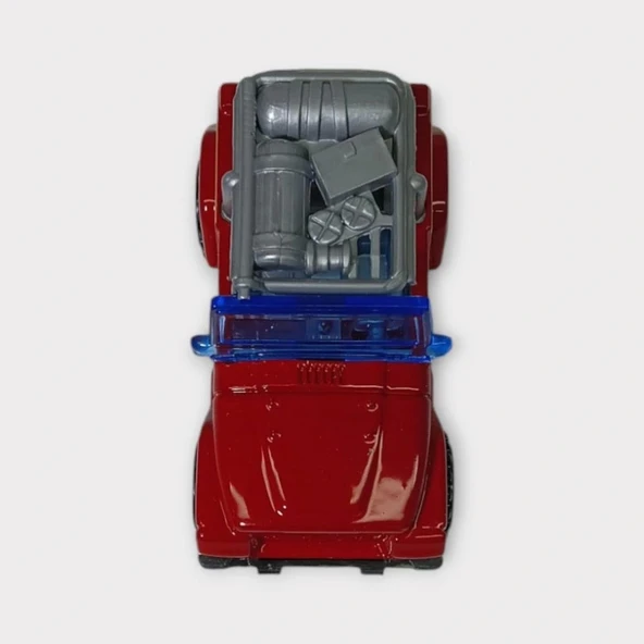 Küçük Metal İtfaiye Araçları 7 Cm - Jeep - 4