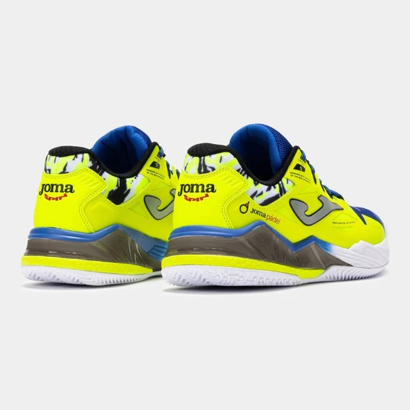 Joma Spin Erkek Neon Sarı Toprak & Sert Kort Tenis & Padel Ayakkabısı TSPINS2509OM - 3