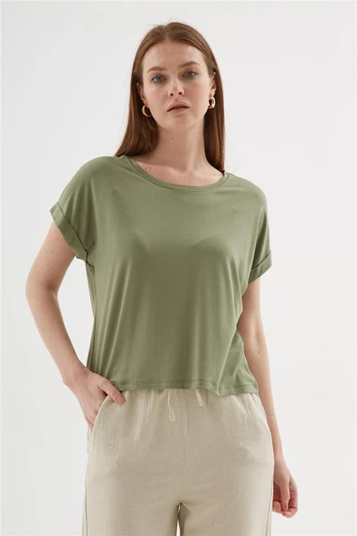 FASHION FRIENDS KADIN BİSİKLET YAKA BLUZ 25Y0519K1 - 9