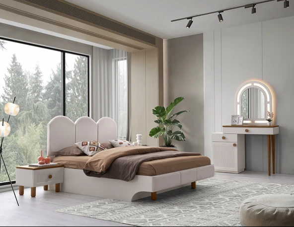 IRMAK MDF BAZALI YATAK ODASI TAKIMI - Resim 2