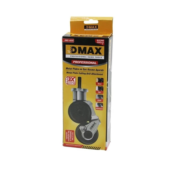 DMAX Metal Plaka ve Sac Kesme Aparatı 0,2-1.5mm Kalınlıklara ve Tüm Matkaplara Uyumlu DMX-4689
