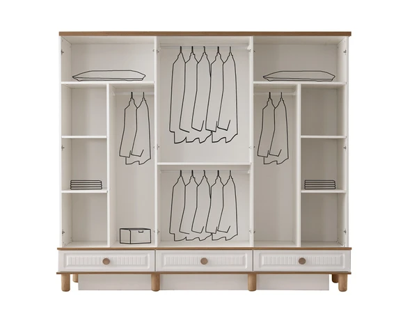 IRMAK MDF BAZALI YATAK ODASI TAKIMI - Resim 5