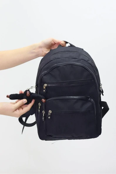 Sevimli Peluş Figürlü Günlük Kadın Sırt Çantası Şık, Kullanışlı, Okula ve Seyahate Uygun - 6