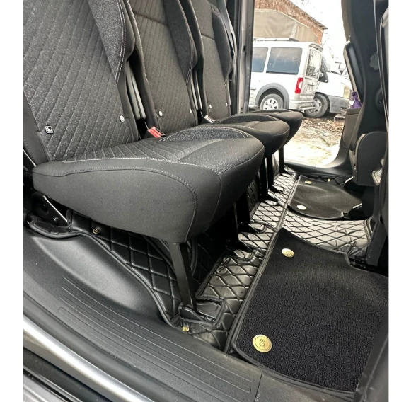 Fiat Doblo 2023 Sonrası Aracına Özel 8d Çift Katmanlı Havuzlu Paspas Takımı - 3