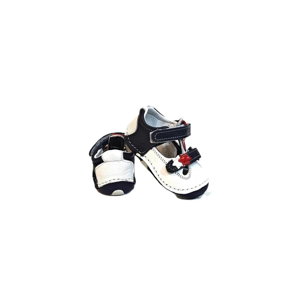 Fiyra 8052 Beyaz Laci İlk Adım Hakiki Deri Bebe Erkek Çocuk Ayakkabı - 3