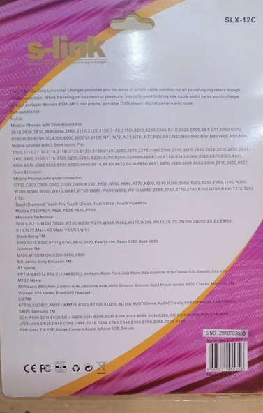 S-Link Slx-12C Usb+220+Ac 10 Lu Şarj Aleti Seti - 4