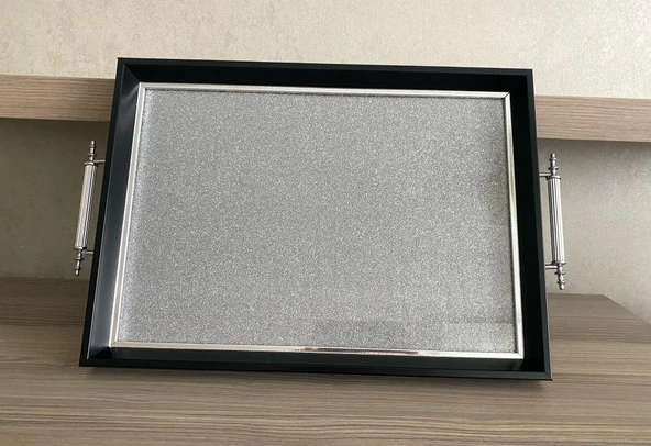 Simli Çay Tepsisi ,lüx Çay Tepsisi,sunum Tepsisi - 21