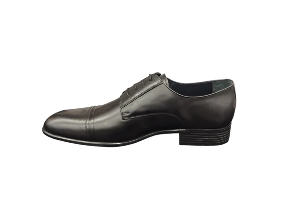 Slope 048395M İç Dış Hakiki Dana Derisi 3 cm Kalın Topuklu Günlük Erkek Klasik Ayakkabı - 6