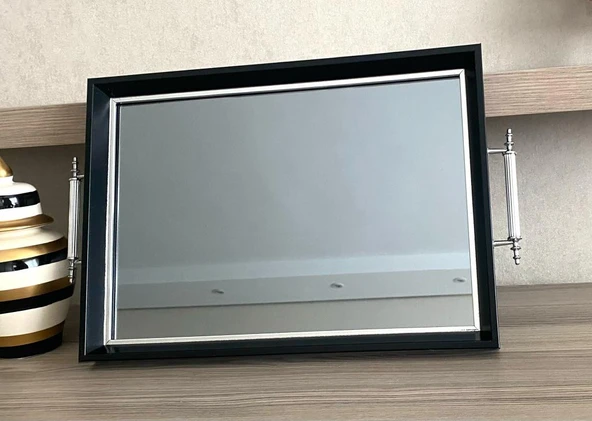 Aynalı Tepsi,lüks Çay Tepsisi,sunum Tepsisi,nişan Tepsisi,çay Kahve Sunum Tepsisi - 8