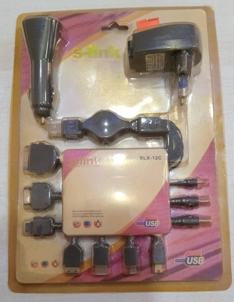 S-Link Slx-12C Usb+220+Ac 10 Lu Şarj Aleti Seti - 5