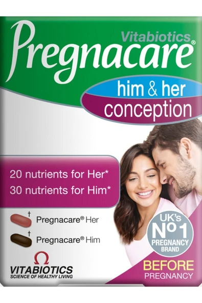 Vitabiotics Pregnacare Him and Her Conception 60 Tablet ürün görseli