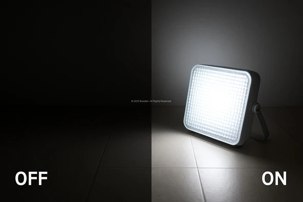 Şarjlı LED Kamp Lambası 3 Modlu 100W Eşdeğer Işık 2400mAh Type-C Taşınabilir Lamba - 5