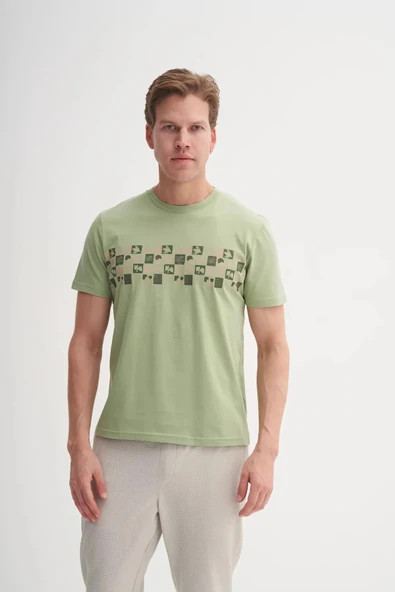 Cazador Bisiklet Yaka Slim Fit Pamuklu Tişört - 1