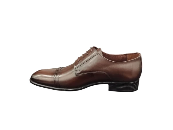 Slope 048395M İç Dış Hakiki Dana Derisi 3 cm Kalın Topuklu Günlük Erkek Klasik Ayakkabı - 2