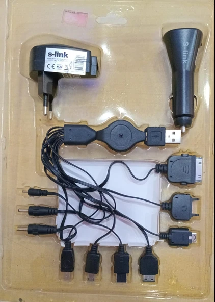 S-Link Slx-12C Usb+220+Ac 10 Lu Şarj Aleti Seti - 3
