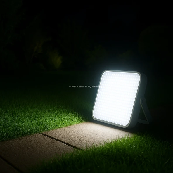 Şarjlı LED Kamp Lambası 3 Modlu 100W Eşdeğer Işık 2400mAh Type-C Taşınabilir Lamba - 7