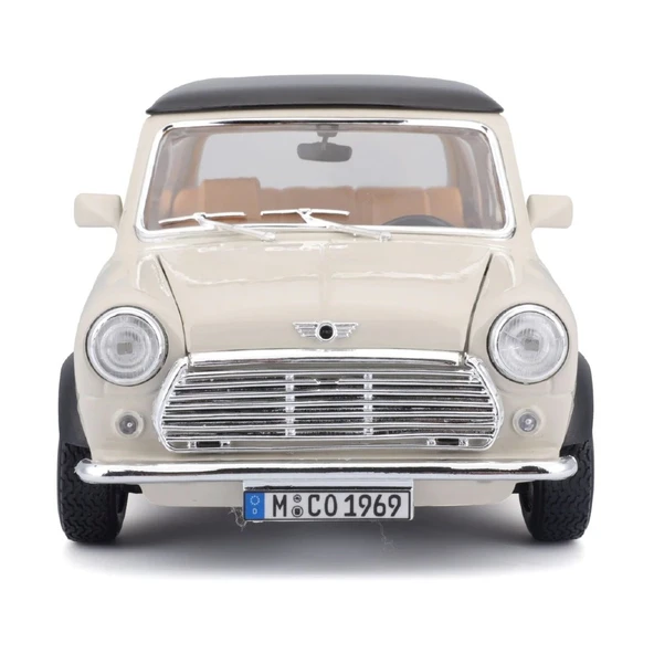 Bburago 1:18 Mini Cooper 1969 Bej - 6