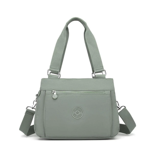 Krinkıl Kumaş Kadın Omuz Çantası Smart Bags 1125 Yeşil