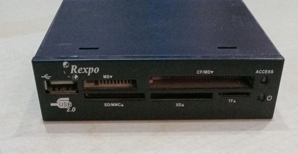 REXPO PC KASALARDAN ÇIKMA ÖN PANEL FLOPPY YUVA ÇOKLU KART OKUYUCU