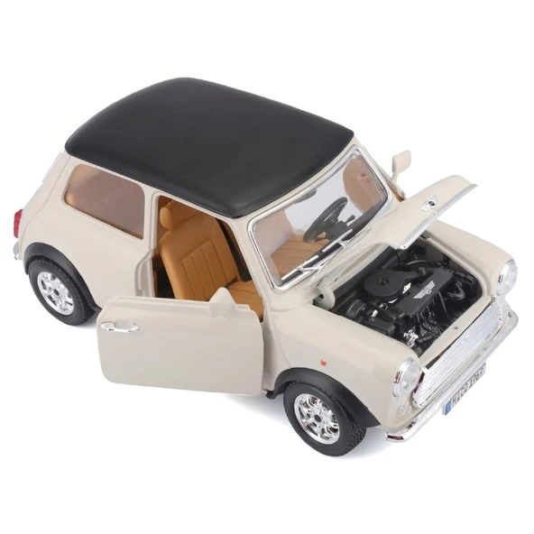 Bburago 1:18 Mini Cooper 1969 Bej - 3