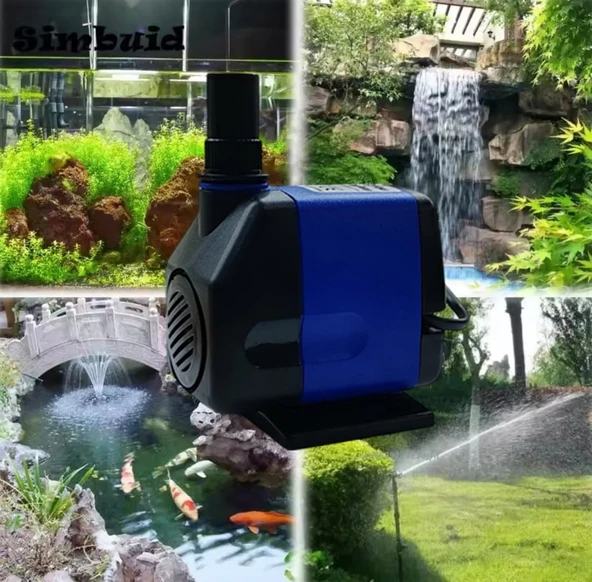 Süs Havuzu Motoru Sump Motor Şelale Motor  1 metre Yüksekliğe Su Yükseltebilir - 6