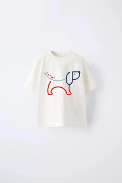 LACİEL ERKEK ÇOCUK BİSİKLET YAKA PAMUK KÖPEK DESENLİ ŞORTLU TAKIM - Resim 3