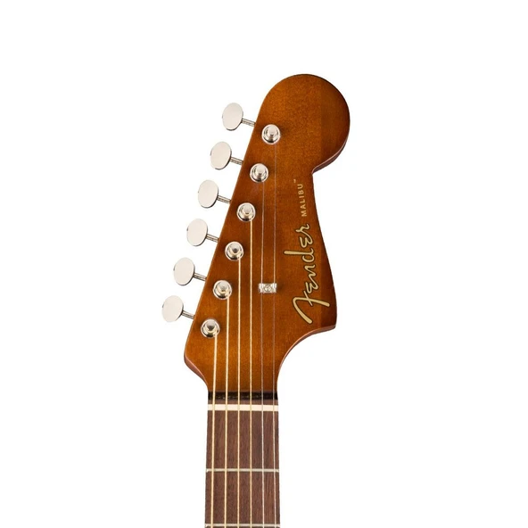 Fender Malibu Player Natural Elektro Akustik Gitar - 4