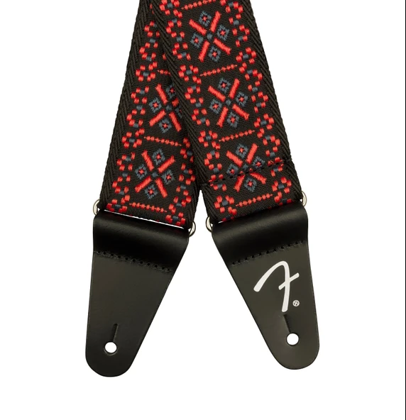 Fender Pasadena Woven Lattice Kırmızı Gitar Askısı