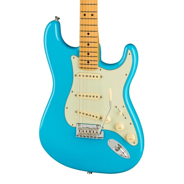 Fender American Professional II Stratocaster Akçaağaç Klavye Miami Blue Elektro Gitar - Resim 3