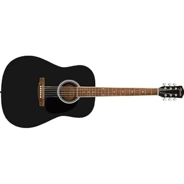 Fender FA-25 Dreadnought Ceviz Klavye Siyah Akustik Gitar