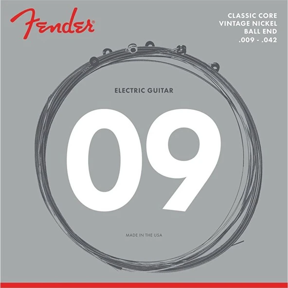Fender Classic Core 155L Vintage Nickel Ball Ends .009-.042 Elektro Gitar Teli