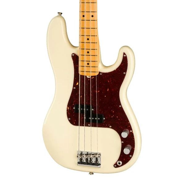 Fender American Professional II Precision Bass Akçaağaç Klavye Olympic White Bas Gitar - Resim 3