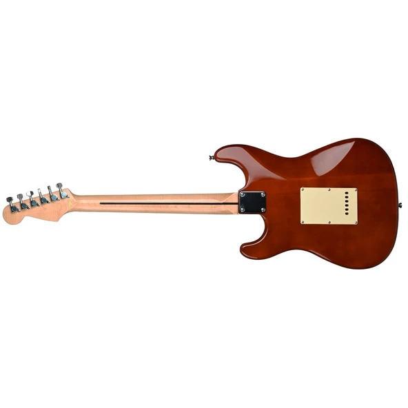 DMX Guitars DEG100 HSS SS Elektro Gitar (Sienna Sunburst) - Resim 3