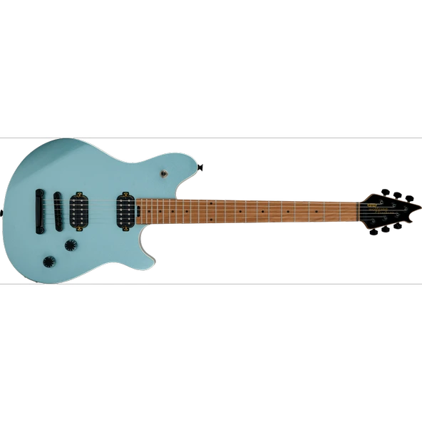 EVH Wolfgang WG Standard Baked Akçaağaç Klavye Pelham Blue Elektro Gitar - Resim 2