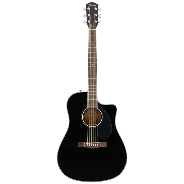 Fender CD-60SCE Dreadnought Black Elektro Akustik Gitar