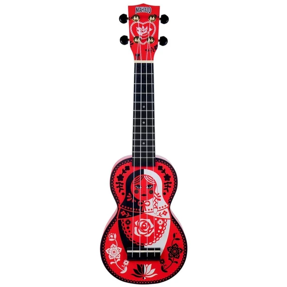 Mahalo MA1RD Art Series Soprano Ukulele (Russian Doll)