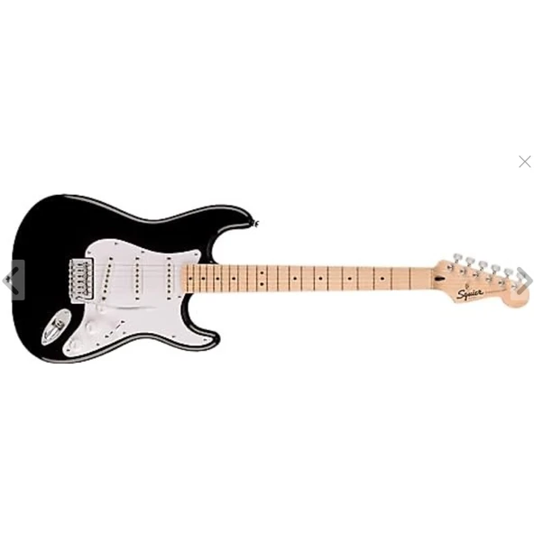 Squier Sonic Stratocaster Akçaağaç Klavye WPG Black Elektro Gitar - Resim 2