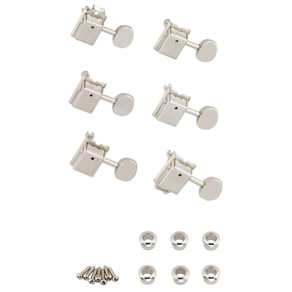 Fender Vintage-Style Strat/Tele Tuners Nikel 6 Akort Burgusu