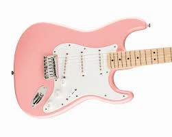 Squier FSR Sonic Stratocaster HT Akçaağaç Klavye WPG Shell Pink Elektro Gitar ürün görseli