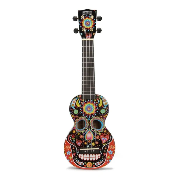 Mahalo Art Series Soprano Ukulele (Black Skull)