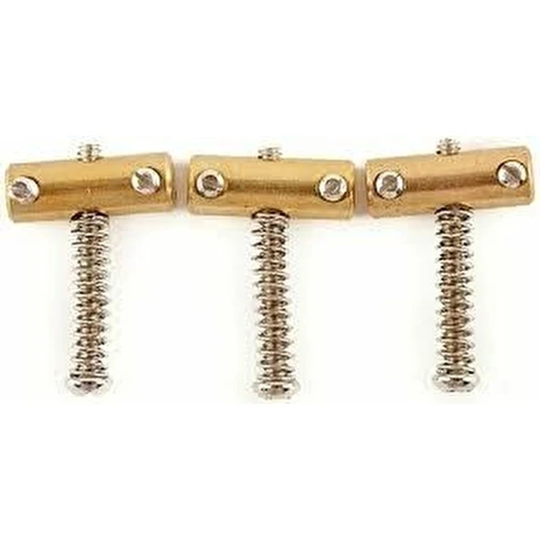Fender American Vintage Telecaster Compensated Bridge Saddles Brass Köprü Yedek Parça