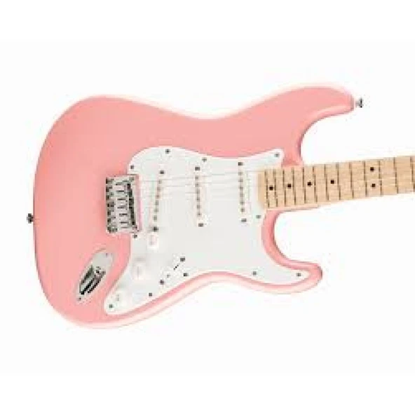 Squier FSR Sonic Stratocaster HT Akçaağaç Klavye WPG Shell Pink Elektro Gitar - Resim 2