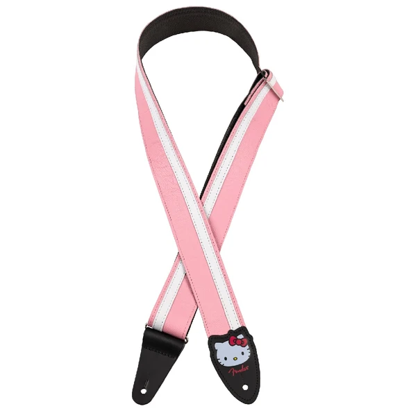 Fender Hello Kitty Pink Deri Gitar Askısı