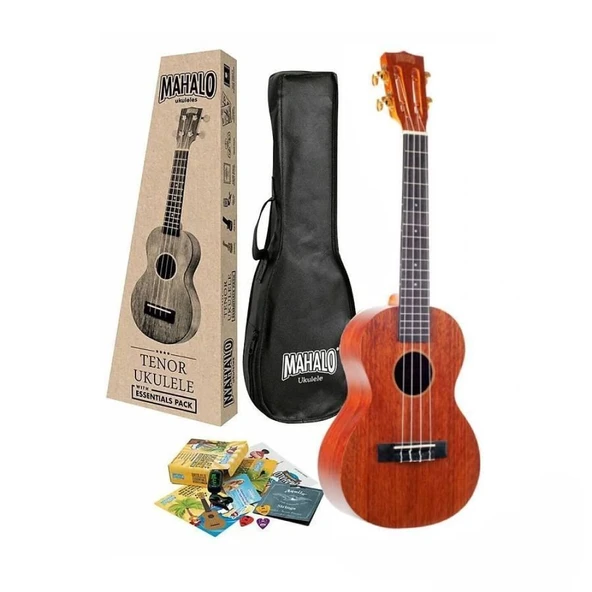 Mahalo MJ3TBRK Java Series Tenor Ukulele Seti (Trans. Brown)