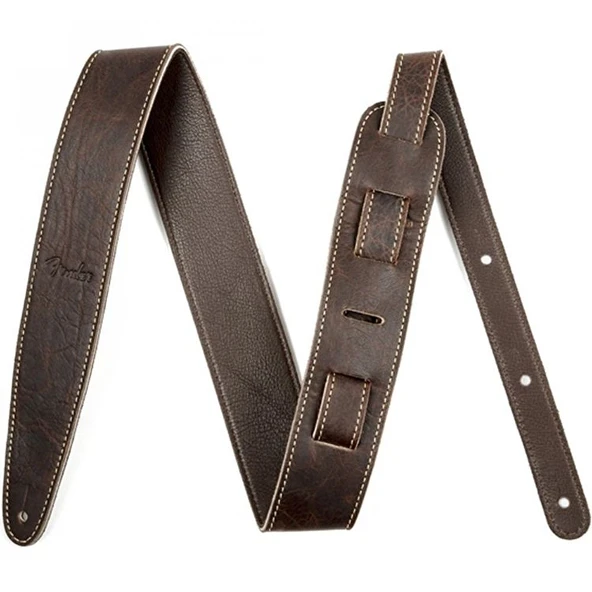 Fender Artisan Crafted Leather Kahverengi Gitar Askısı