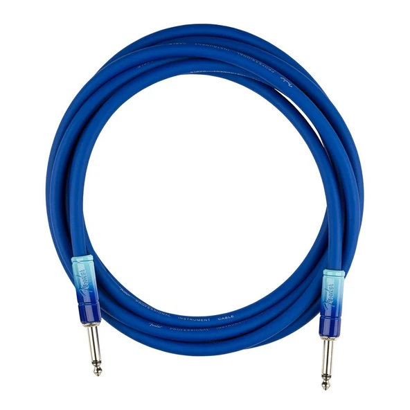 Fender Ombré Düz/Düz Uçlu 3m Belair Mavi Enstrüman Kablosu