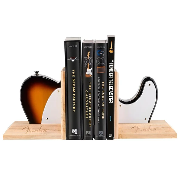 Fender Bookends Telecaster Sunburst Kitap Tutacağı