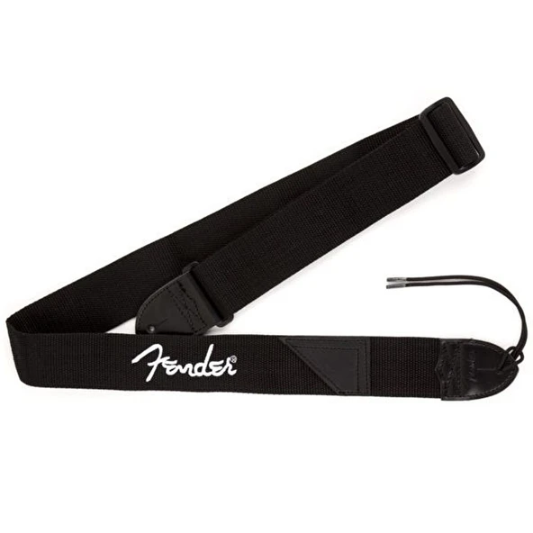 Fender Fender Logo Siyah/Beyaz Logo Gitar Askısı